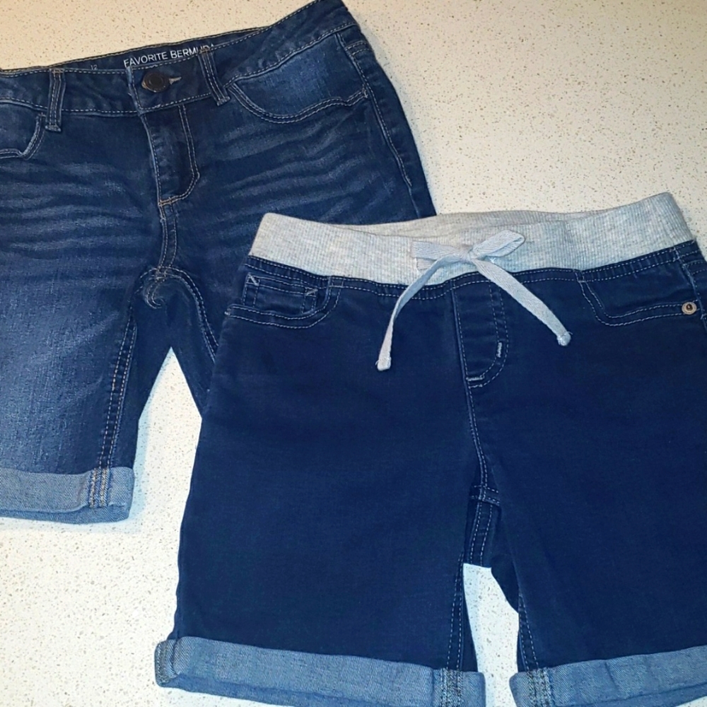 Girls size 12 jean shorts